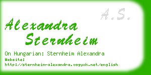 alexandra sternheim business card